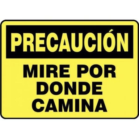Accuform OSHA CAUTION Safety Sign WATCH YOUR SHMSTF645VA